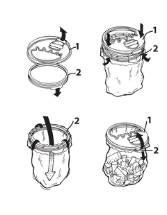 drawings of the trash bagger